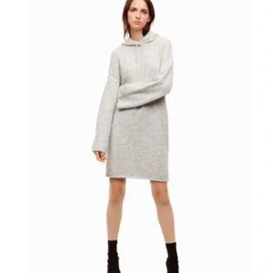 Artizia Wilfred Free Light Grey Hooded Tunic Sweater - Wool blend - oversized sm